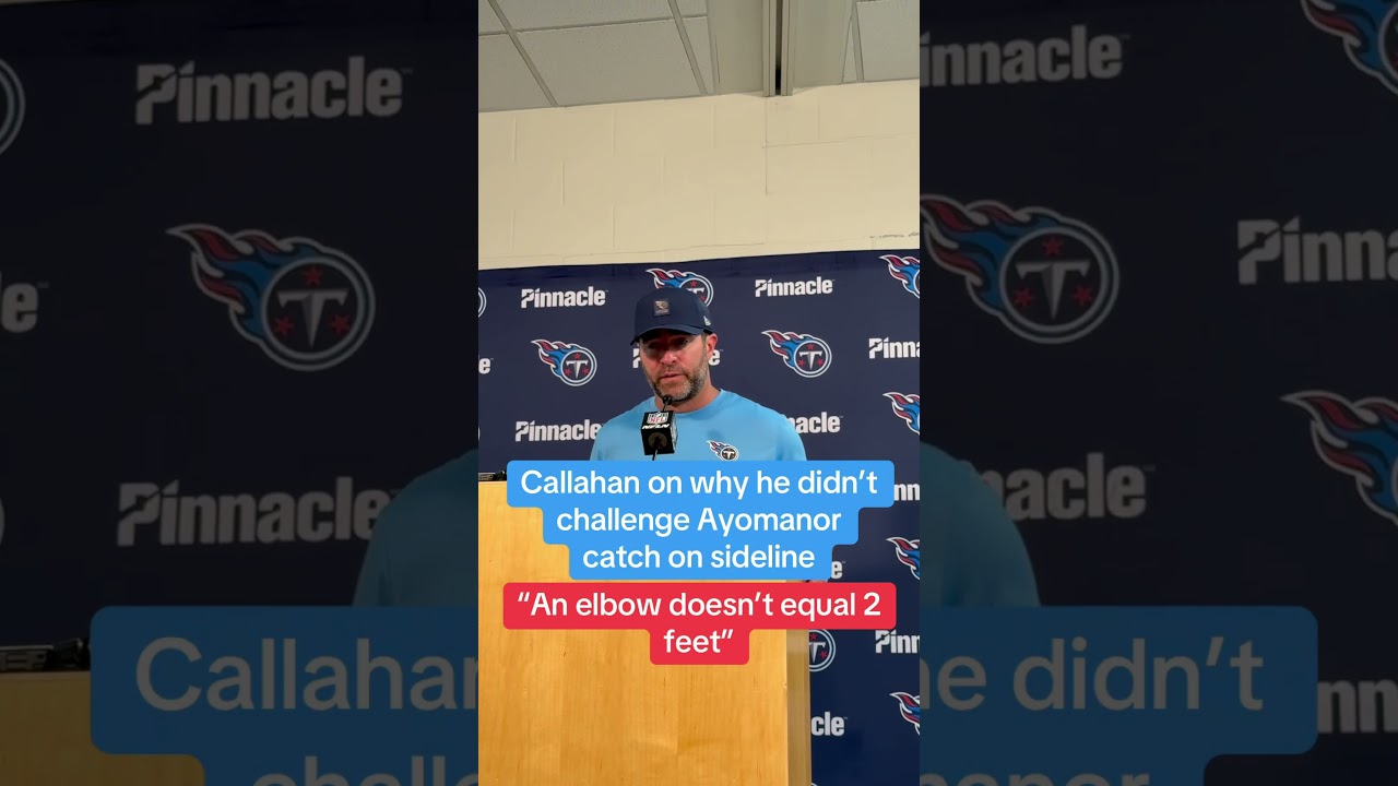 Not sure about this from #Titans HC Brian Callahan. #tennesseetitans #atozsports #elicayomanor #nfl