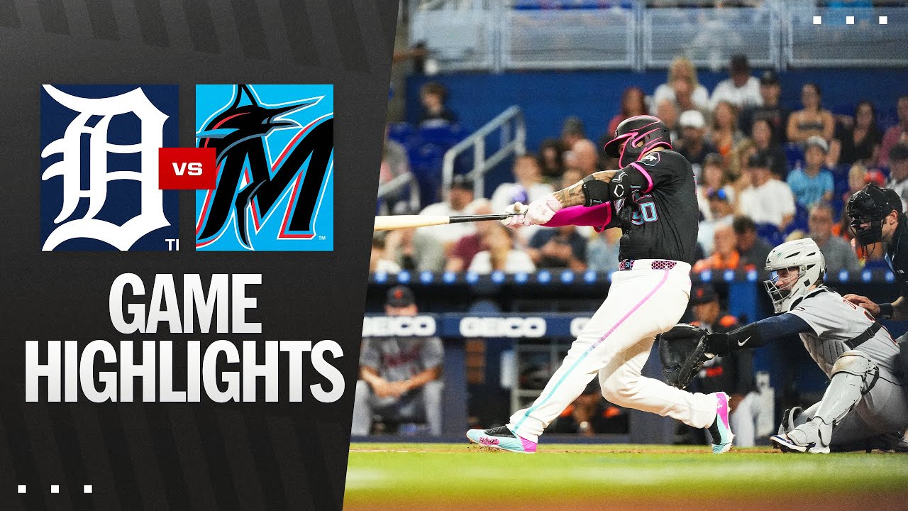 Tigers vs. Marlins Game Highlights (9/13/25) | MLB Highlights