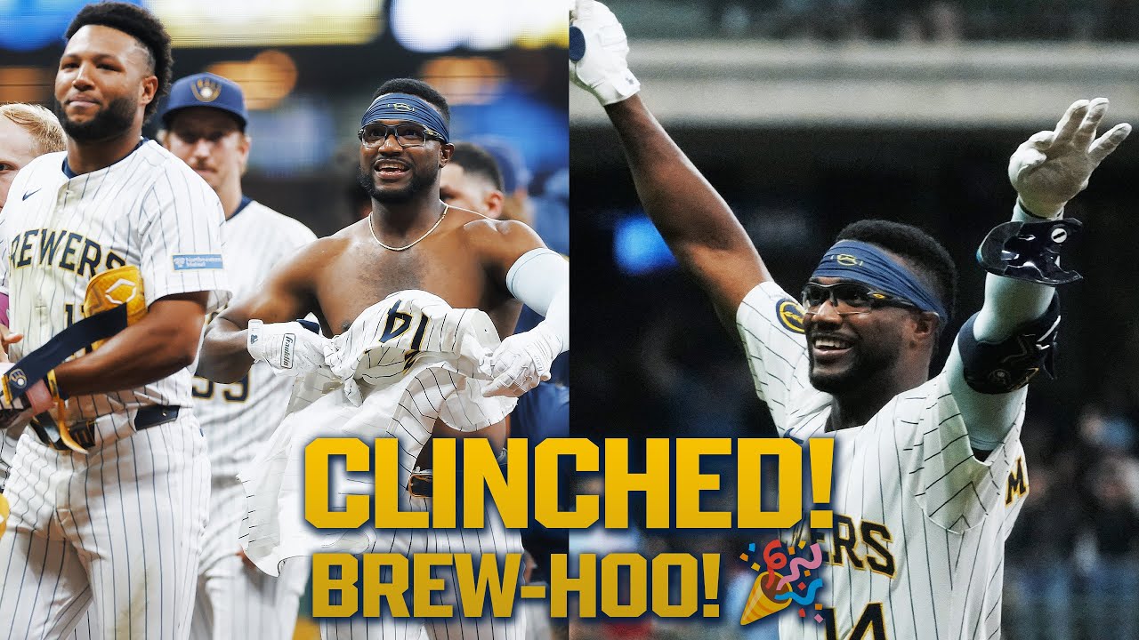 FULL COMEBACK: The Brewers are HEADED TO OCTOBER and they're celebrating with a walk-off WIN! 🧀🥞