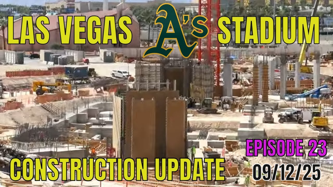 Las Vegas Athletics Stadium Construction Update 09 12 2025