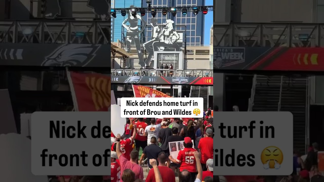 Hometown kid Nick goes with his #Chiefs 😮‍💨 #NFL