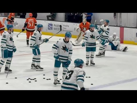 Misa, Sharks Warm Up at Golden State Rookie Faceoff 2025