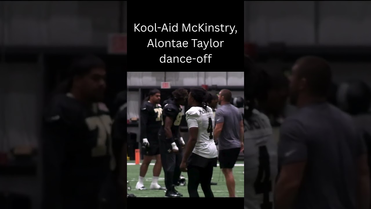 #Saints defensive backs Kool-Aid McKinstry, Alontae Taylor dance off