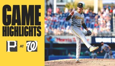 Bubba Chandler Dazzles in Second Career Start | Pirates at Nationals Game Highlights (9/13/25)