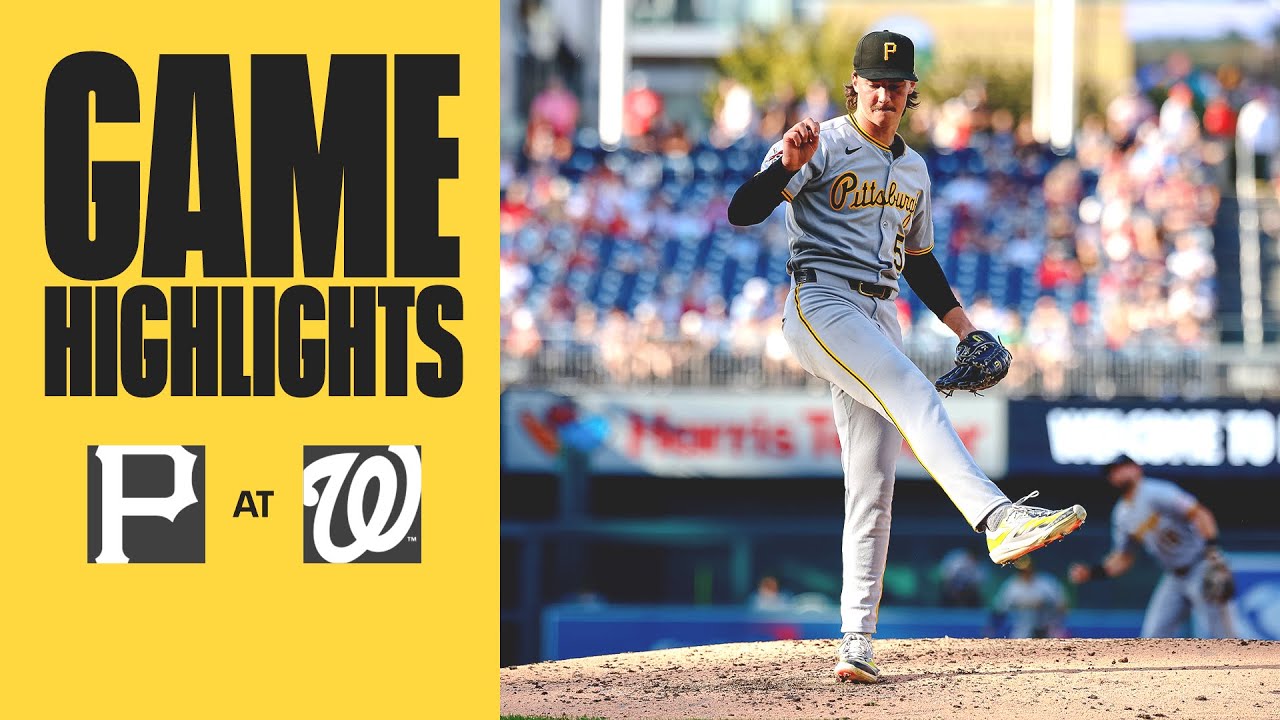 Bubba Chandler Dazzles in Second Career Start | Pirates at Nationals Game Highlights (9/13/25)