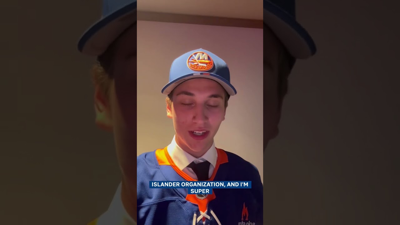 New York Islanders Pick Victor Eklund Sends Selfie Video to Isles Nation!