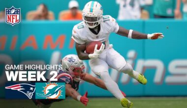 New England Patriots vs Miami Dolphins Game Highlights | 2025 NFL Season Week 2