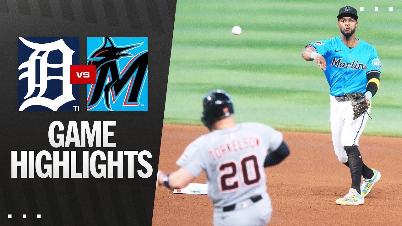 Tigers vs. Marlins Game Highlights (9/14/25) | MLB Highlights