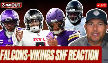 INSTANT REACTION: JJ McCarthy, Vikings STRUGGLE in SNF loss vs. Atlanta Falcons | 3 & Out NFL LIVE