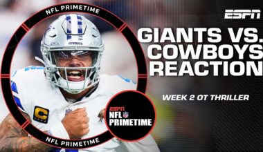 AN OT THRILLER 🚨 Dallas Cowboys OUTLAST the Giants in Week 2 duel 😤 | NFL PrimeTime