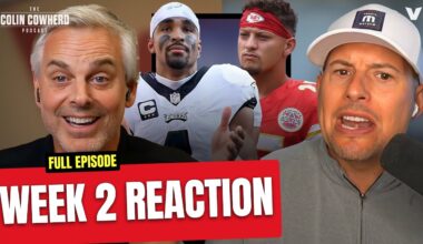 Reaction to Eagles-Chiefs, Bears-Lions, Giants-Cowboys, Seahawks-Steelers, 49ers | Colin Cowherd NFL