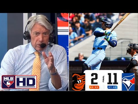 MLB Network | Buck Martinez BREAKDOWN AL-leading Blue Jays beat Orioles 11-2 to complete sweep