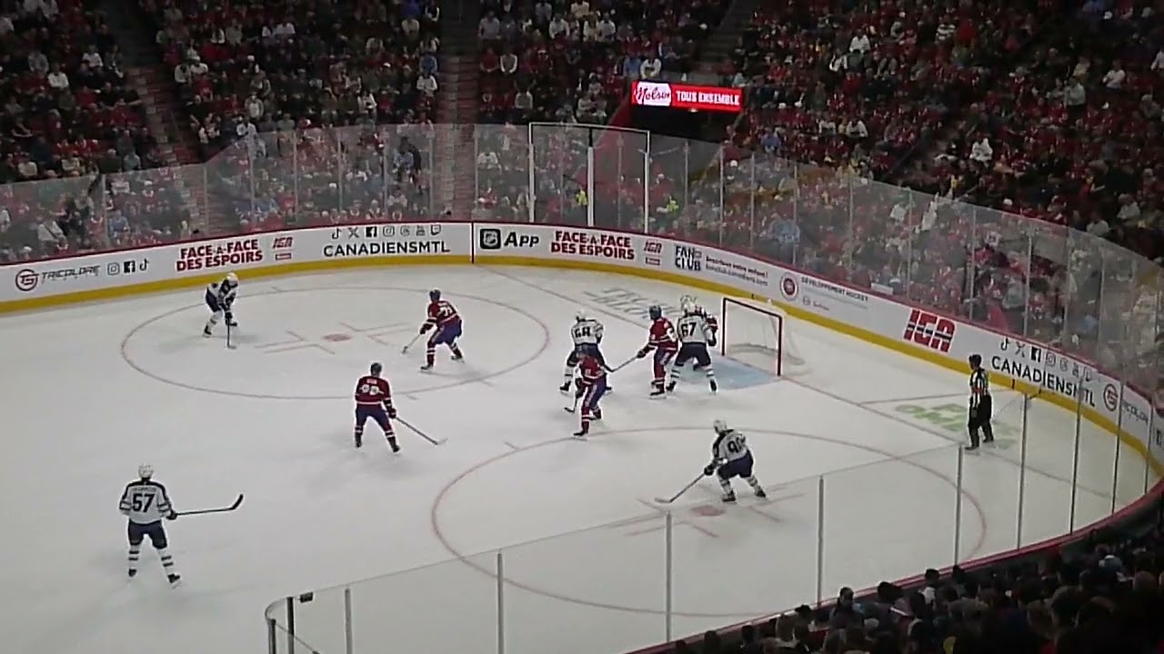 Danny Zhilkin of Winnipeg Jets scores vs. Montreal Canadiens in 2025 Prospect Showdown 9/13/25
