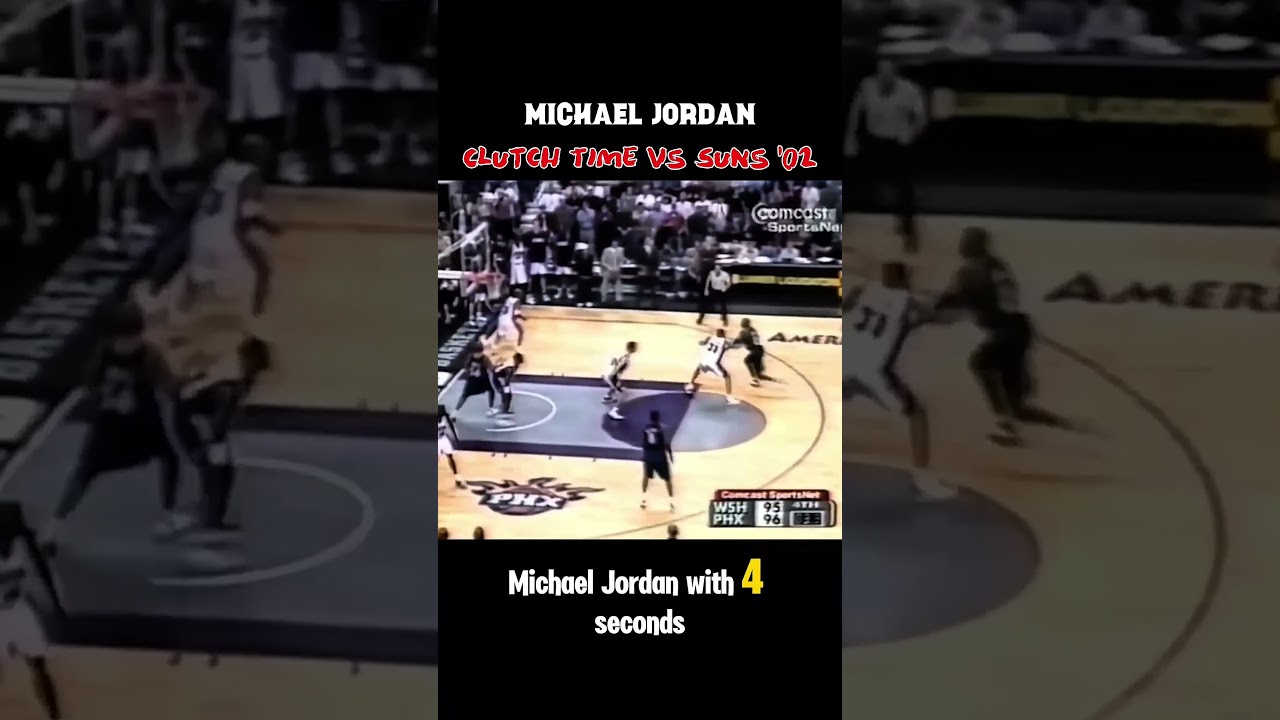 Michael Jordan Clutch Time vs Phoenix Suns '02 #shorts