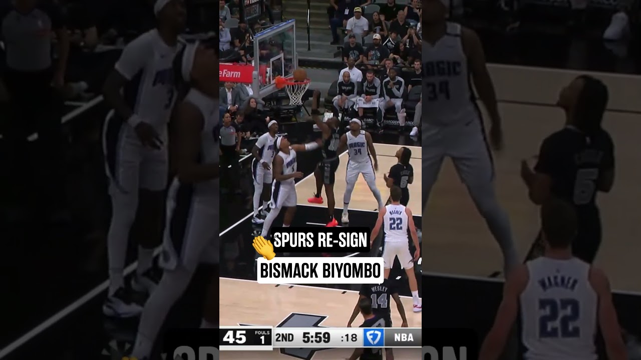 SPURS RE-SIGN BISMACK BIYOMBO! 👏 #Spurs #NBA #BismackBiyombo