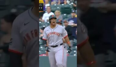 Benches Clear: Giants vs Rockies! #rafaeldevers #sfgiants #mlb #fight #shorts #sportsnews #sports