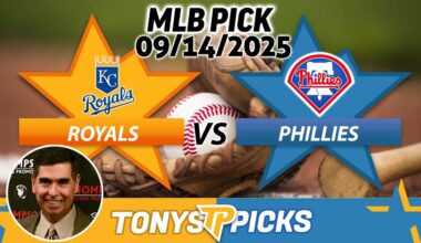 Kansas City Royals vs. Philadelphia Phillies Pick 9/14/25 MLB Pick Prediction