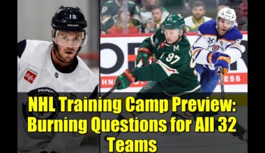 NHL Training Camp Preview: Burning Questions for All 32 Teams