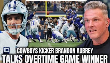Cowboys Kicker Brandon Aubrey Breaks Down His Game Winner Overtime Field Goal | Pat McAfee Show
