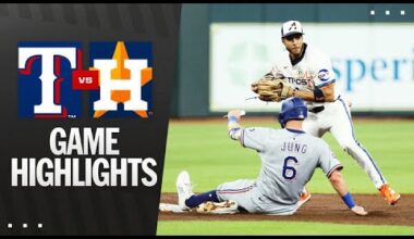Rangers vs. Astros Game Highlights (9/15/25) | MLB Highlights