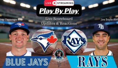 🧢 LIVE:  Toronto Blue Jays vs Tampa Bay Rays MLB Showdown & Reactions!