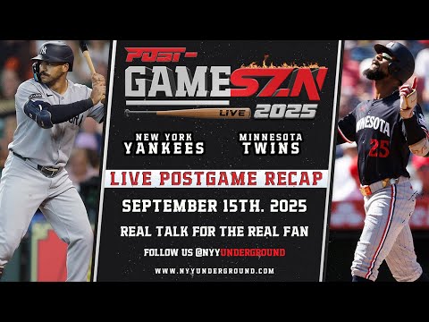 🎥 LIVE Yankees vs. Twins - TWINS SHUTOUT THE YANKES - Recap and Highlights (9/15/25)