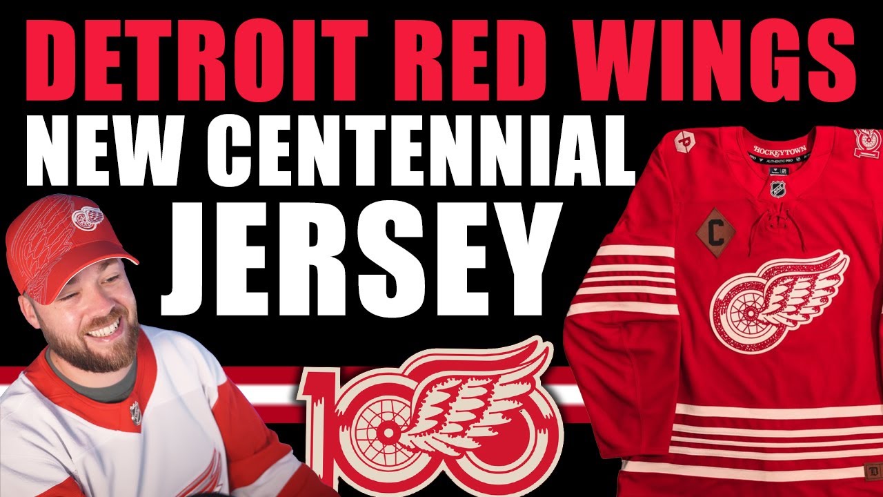 Detroit Red Wings NEW Centennial Jersey!