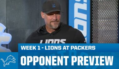 Dan Campbell previews Lions at Packers | 2025 Week 1 Opponent Preview