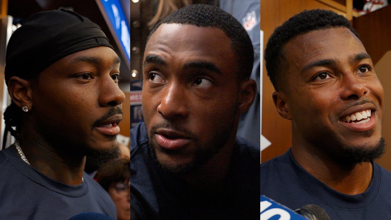 Stefon Diggs, TreVeyon Henderson, Marcus Jones, and Austin Hooper Speak to Media | Press Conference