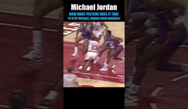 What Jordan Rules? MJ UNSTOPPABLE! Detroit Pistons through everything at him.  #goat #nba