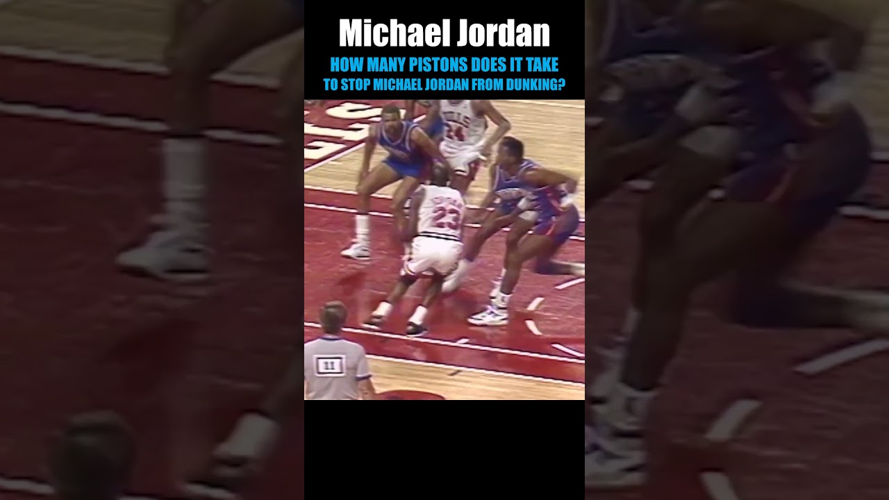 What Jordan Rules? MJ UNSTOPPABLE! Detroit Pistons through everything at him.  #goat #nba