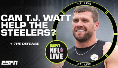 Is the Pittsburgh Steelers' defense IN TROUBLE even with T.J. Watt? 😬 I NFL Live