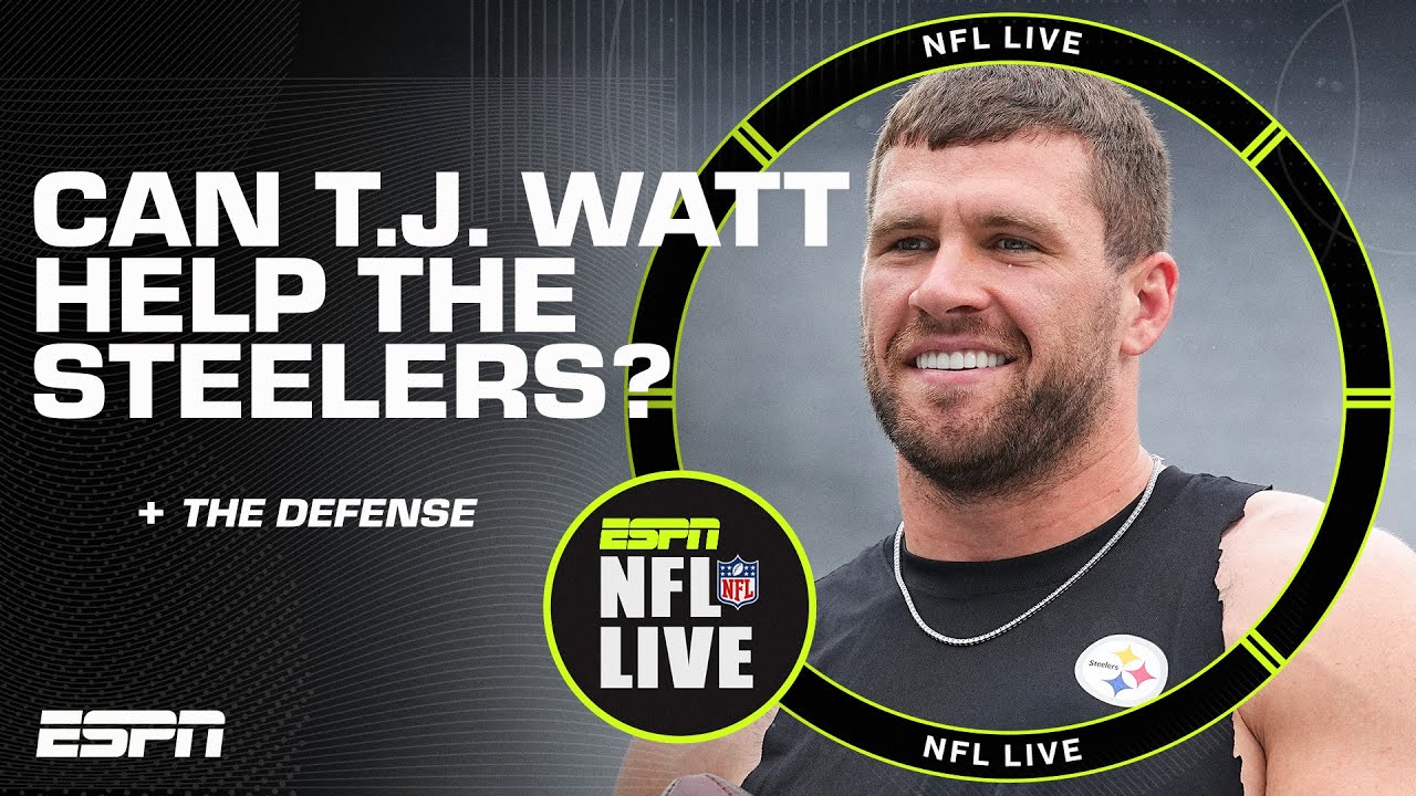 Is the Pittsburgh Steelers' defense IN TROUBLE even with T.J. Watt? 😬 I NFL Live