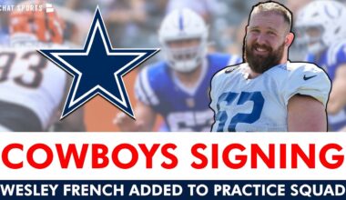 Dallas Cowboys Sign Center Wesley French After Cooper Beebe Injury | Cowboys Roster Moves