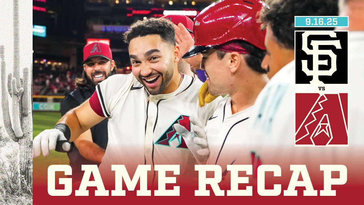 Giants vs. D-backs Game Highlights (9/16/25) | MLB Highlights | Arizona Diamondbacks