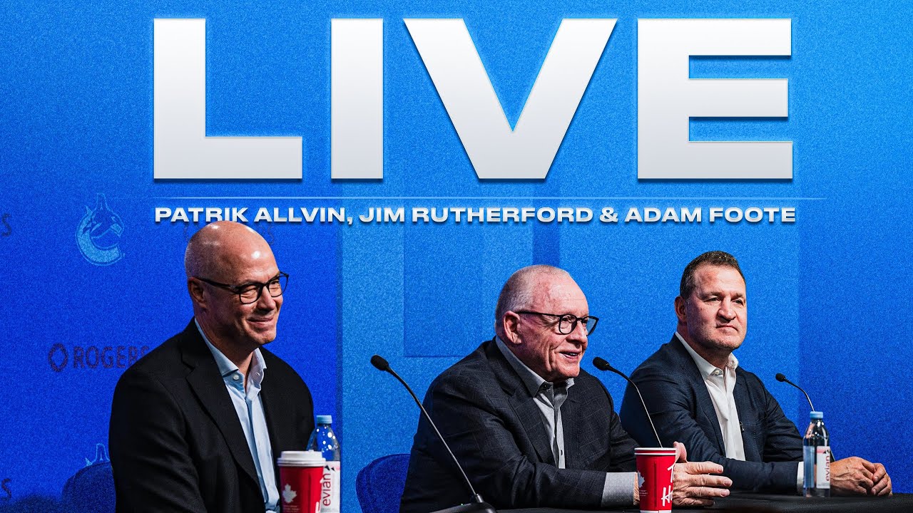 LIVE | Patrik Allvin, Jim Rutherford and Adam Foote Media Availability 09.17.25