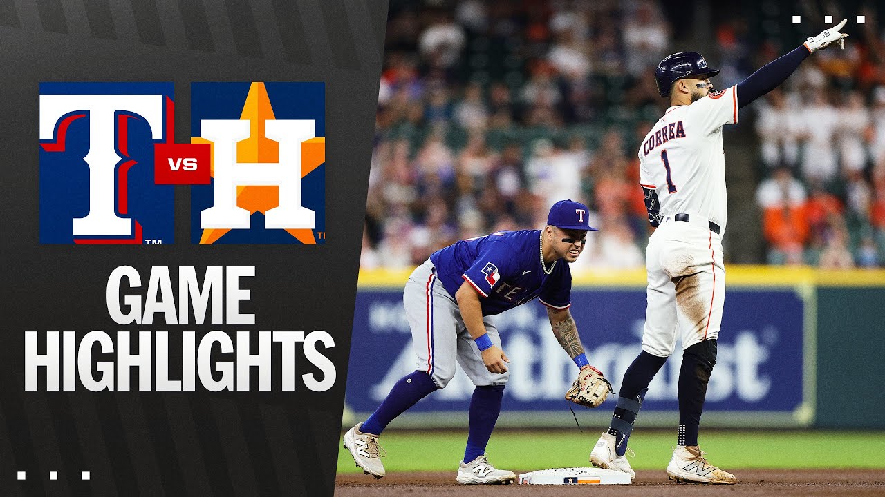 Rangers vs. Astros Game Highlights (9/16/25) | MLB Highlights
