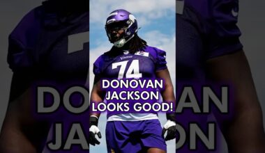 Donovan Jackson Looking Good At Vikings Training Camp! #shorts #minnesotavikings