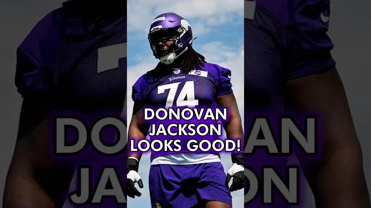 Donovan Jackson Looking Good At Vikings Training Camp! #shorts #minnesotavikings