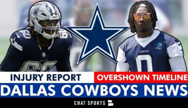 Dallas Cowboys Injury News Ft. Tyler Guyton & Trevon Diggs + DeMarvion Overshown Injury Timeline