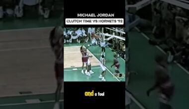 Michael Jordan Clutch Time vs Charlotte Hornets (1992.01.22) #shorts