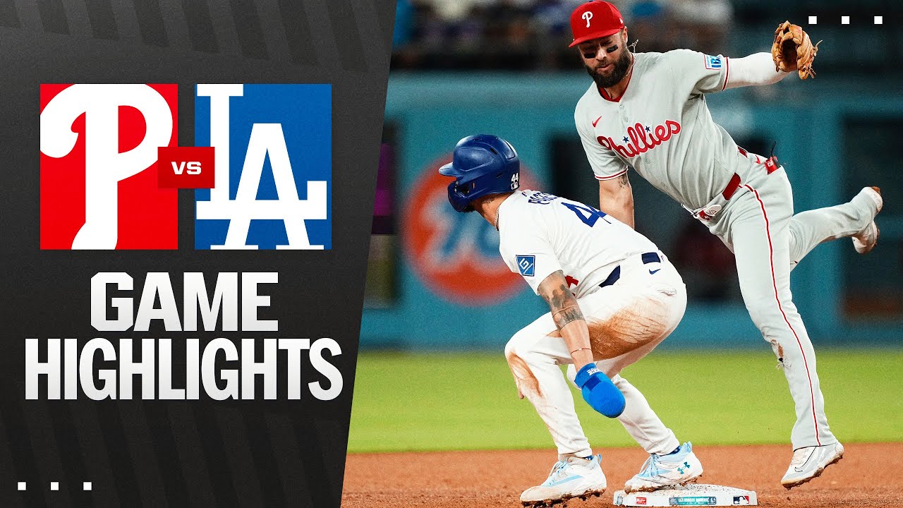 Phillies vs. Dodgers Game Highlights (9/17/25) | MLB Highlights