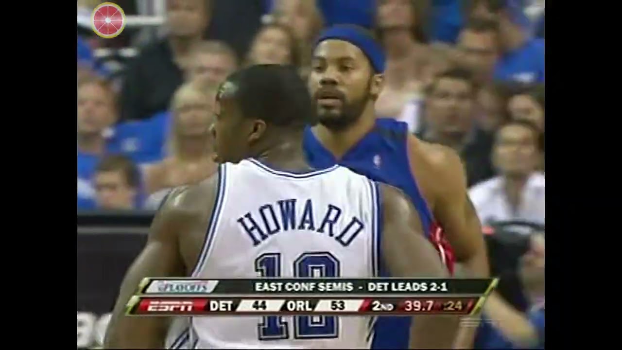 Throwback NBA Playoffs ECSF 2008.5.10 Detroit Pistons at Orlando Magic G4 FHD