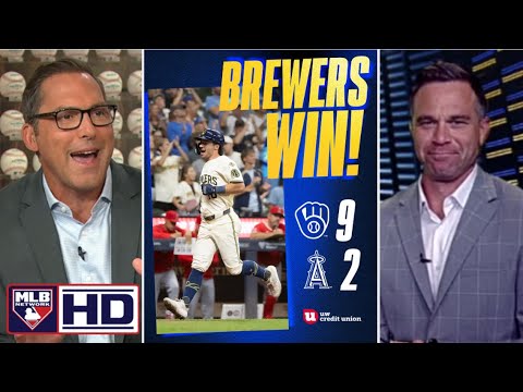 MLB Network BREAKDOWN Blake Perkins drives in 5 to leads NL-best Milwaukee Brewers beat Angels 9-2