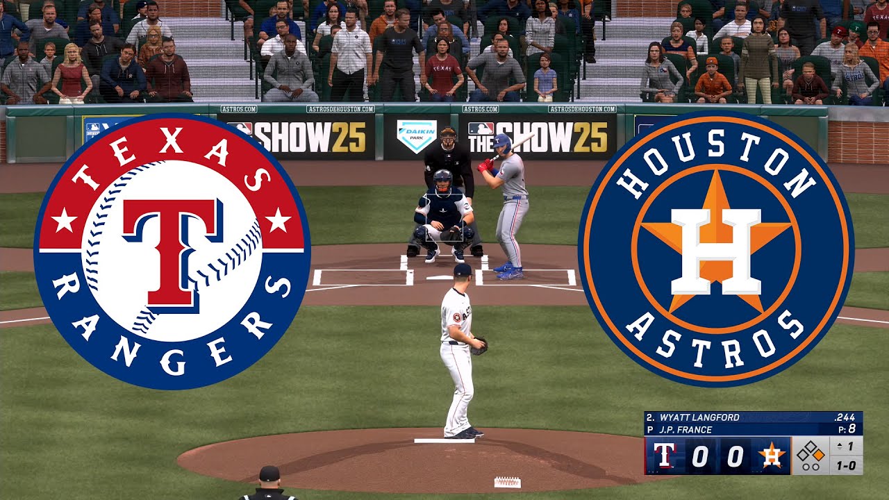 Texas Rangers vs Houston Astros - MLB 9/17/25 Full Game Highlights (MLB The Show 25 Sim)