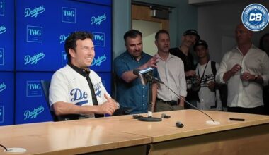 Dodgers pregame: Formula 1 driver Sergio “Checo” Pérez speaks about visit to Dodger Stadium