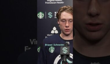 Seattle Kraken prospect Berkly Catton talks skating with NHL players 💪🏒 #shorts #podcast