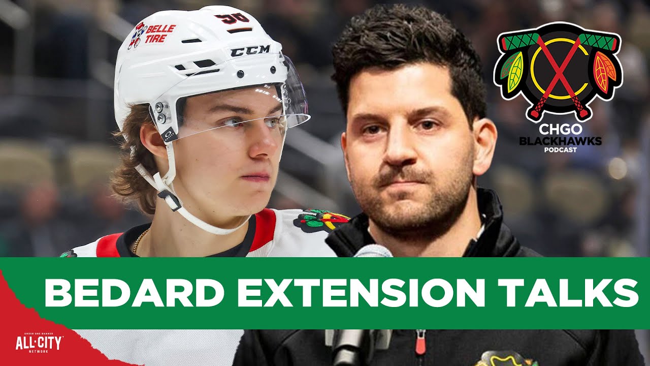 Chicago Blackhawks GM Kyle Davidson on Connor Bedard EXTENSION Talks | CHGO Blackhawks Podcast