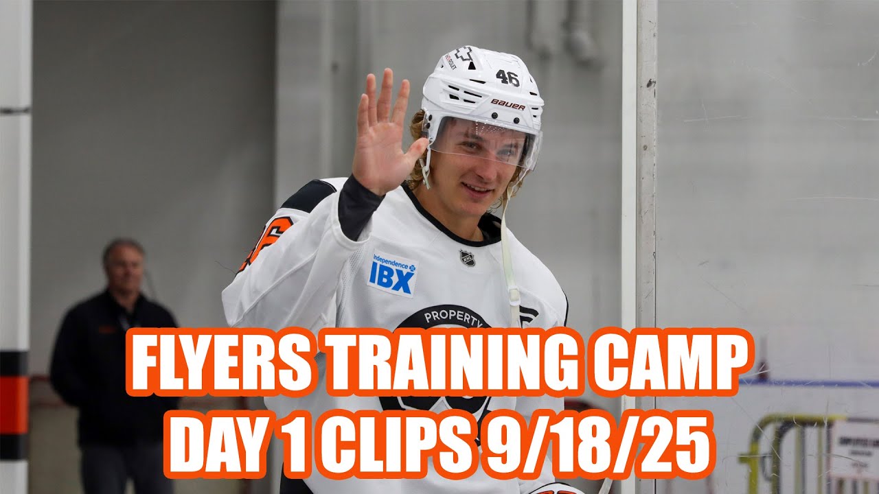 Philadelphia Flyers Training Camp Clips - Day 1 9/18/25