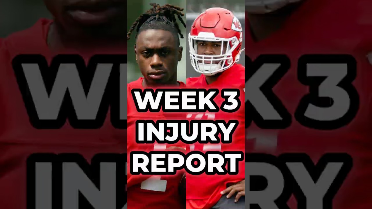 Kansas City Chiefs NFL Week 3 Injury Report vs. New York Giants #nfl #chiefs #shorts
